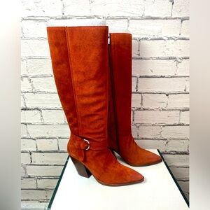 Vince Camuto Orange Heeled Boots